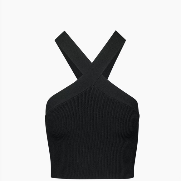 Babaton Tops - Aritzia Babaton Ribbed Crop Top